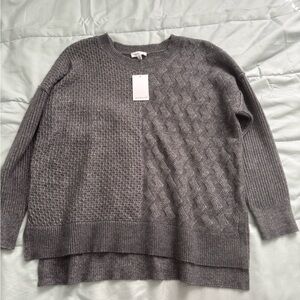 Gray Textured Sweater